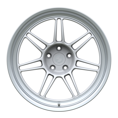 Strato Dynamics B14S forged monoblock wheel in Alpine White finish, front view