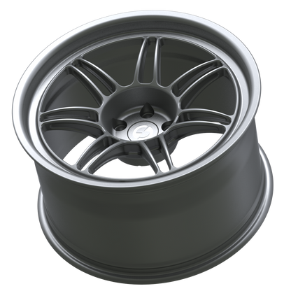 Strato Dynamics B14S forged monoblock wheel in Tactical Gray, side profile